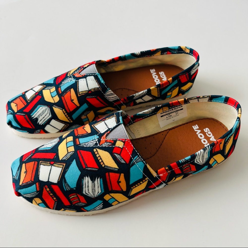 Groove Bags Book Lovers Teacher Casual Shoe Size 6.5 W
